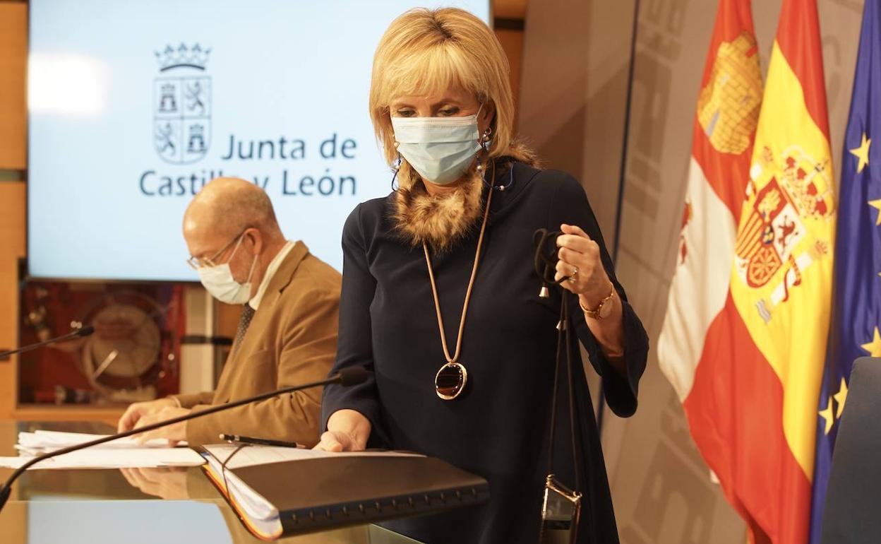 la consejera de Sanidad, Verónica Casado, comparece en rueda de prensa telemática posterior al Consejo de Gobierno.