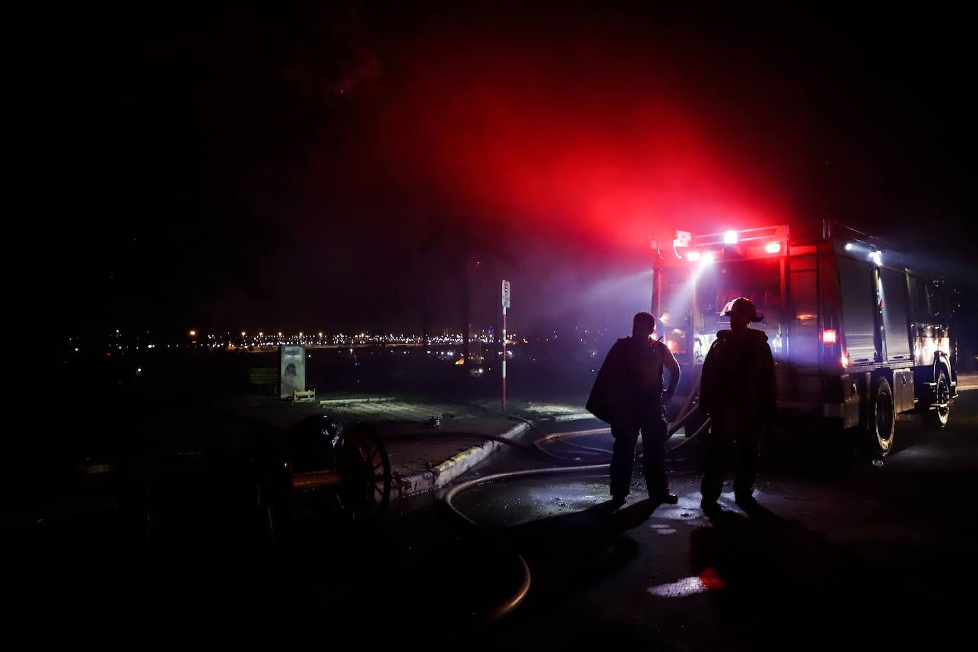 Fotos: Incendio en el barrio La Chacarita de Asunción