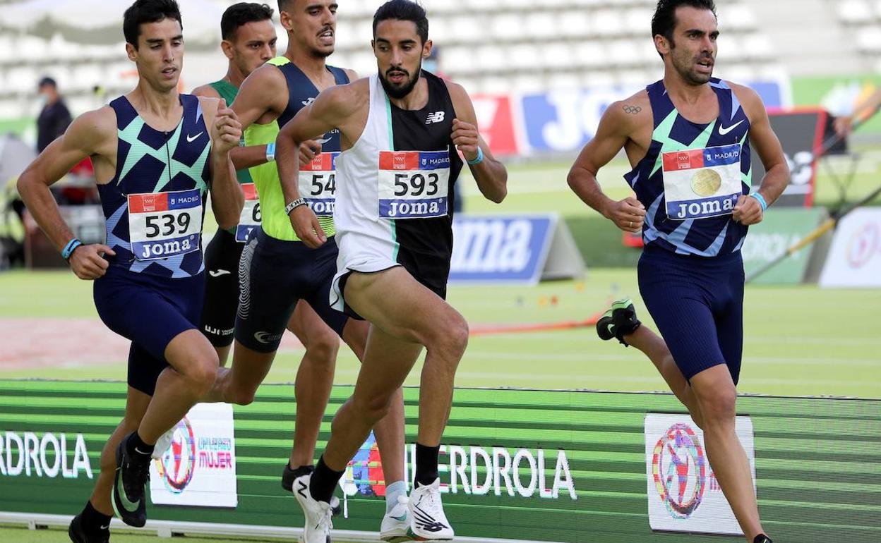 Saúl Ordóñez, en el campeonato de España de 2020 en Madrid.