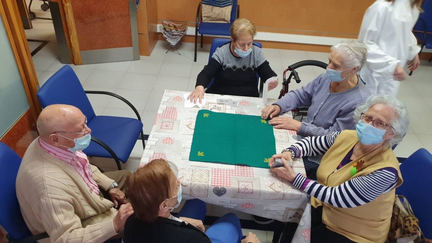 La residencia de Cevico de la Torre, un día después de convertirse en el primer centro en vacunarse contra la covid-19.