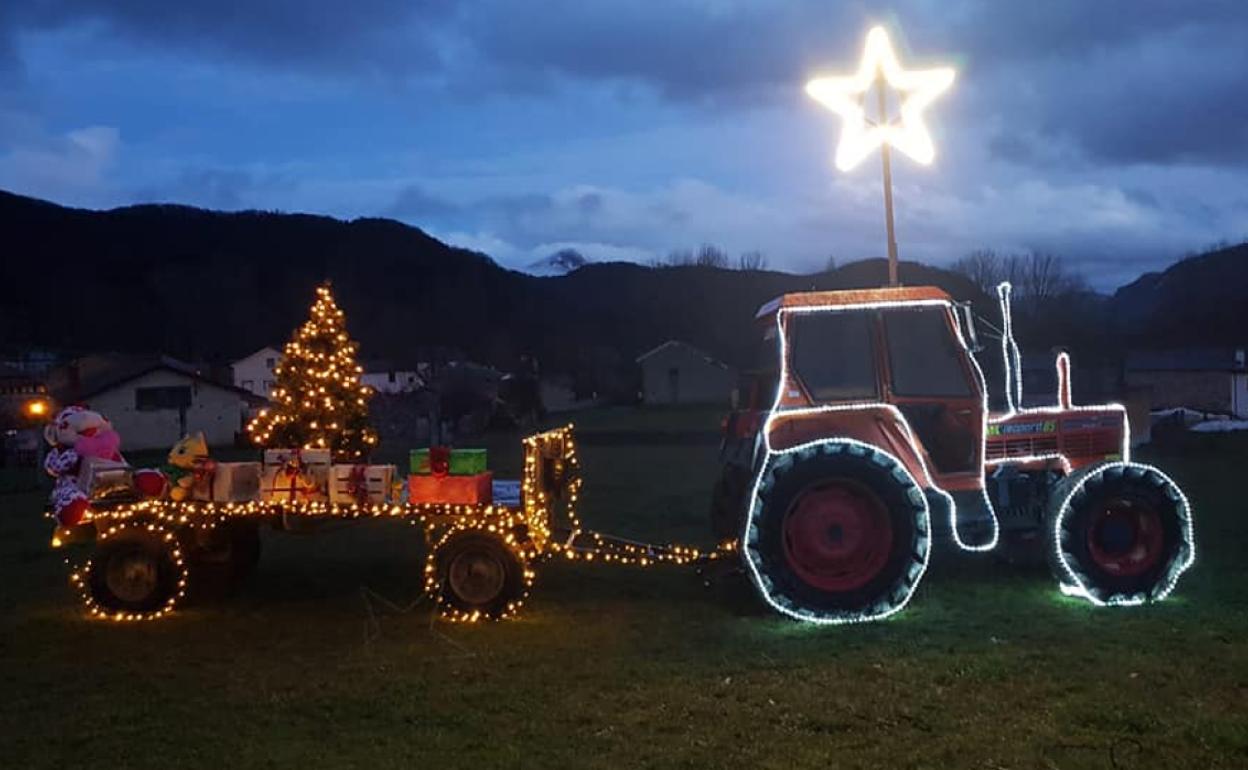 Una de las decoraciones navideñas de Lario.