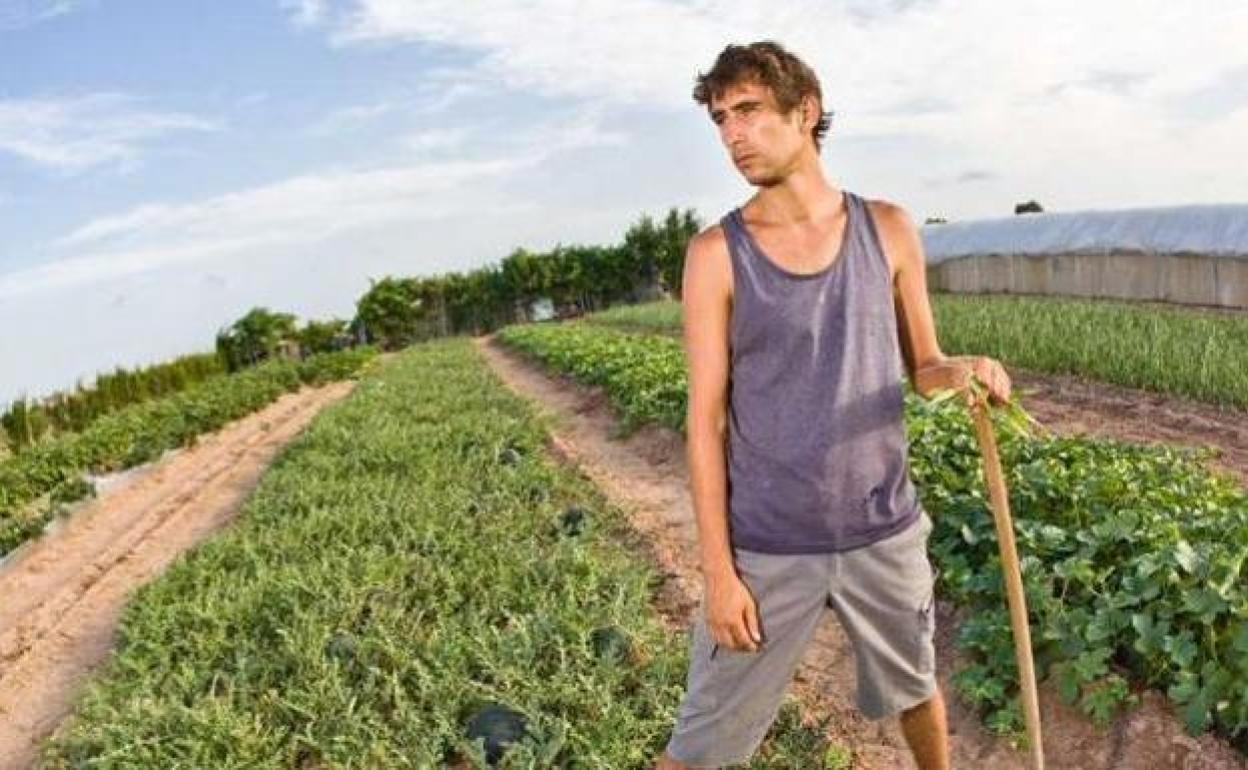 Imagen de un joven agricultor.