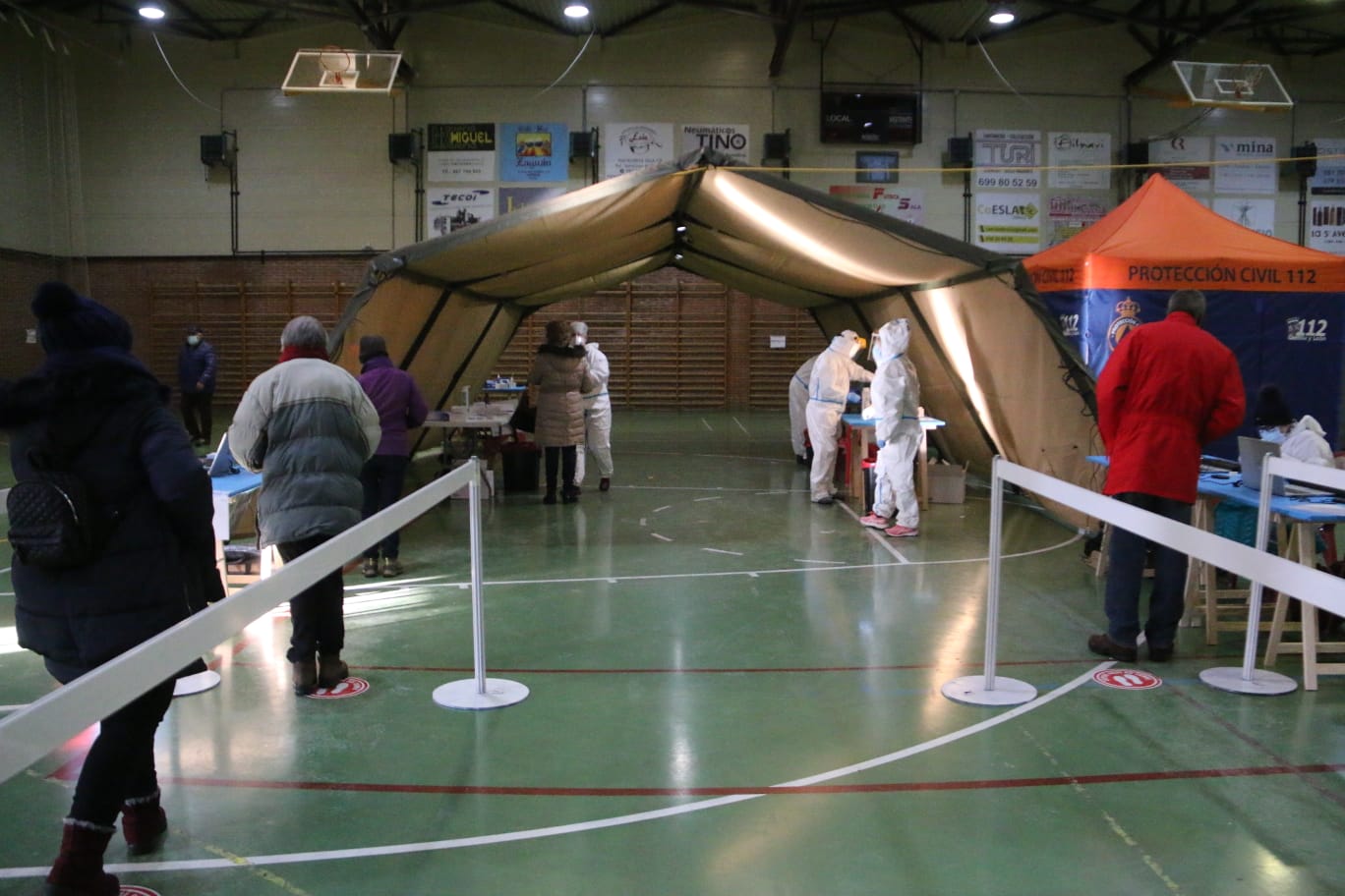 Momentos de las pruebas. 