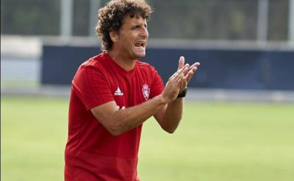 Imanol Idiakez, en su etapa en el Zaragoza.