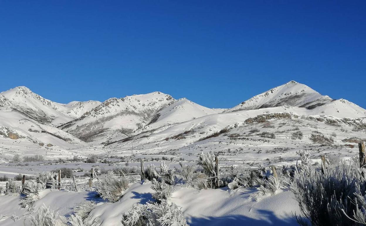 Nieve caída las últimas semanas en San Emiliano.