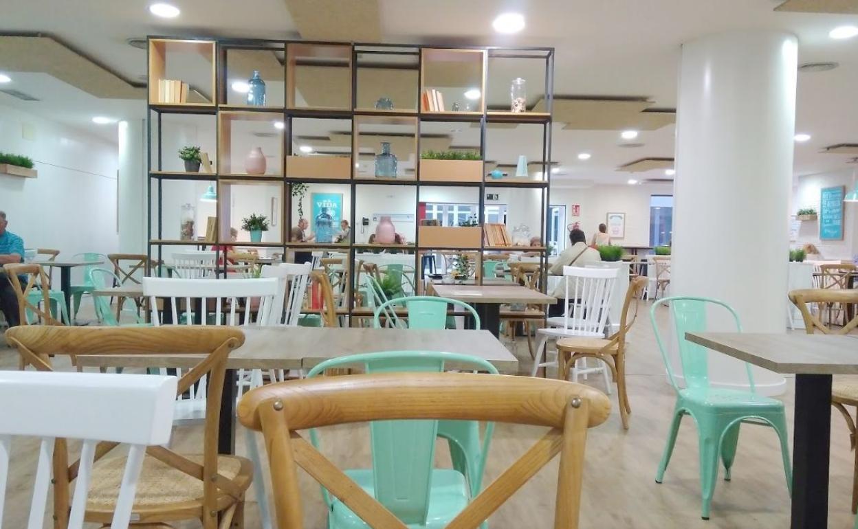 Interior de una cafetería en Castilla y León.