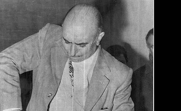 Arturo Estévez durante una de las demostraciones de su invento