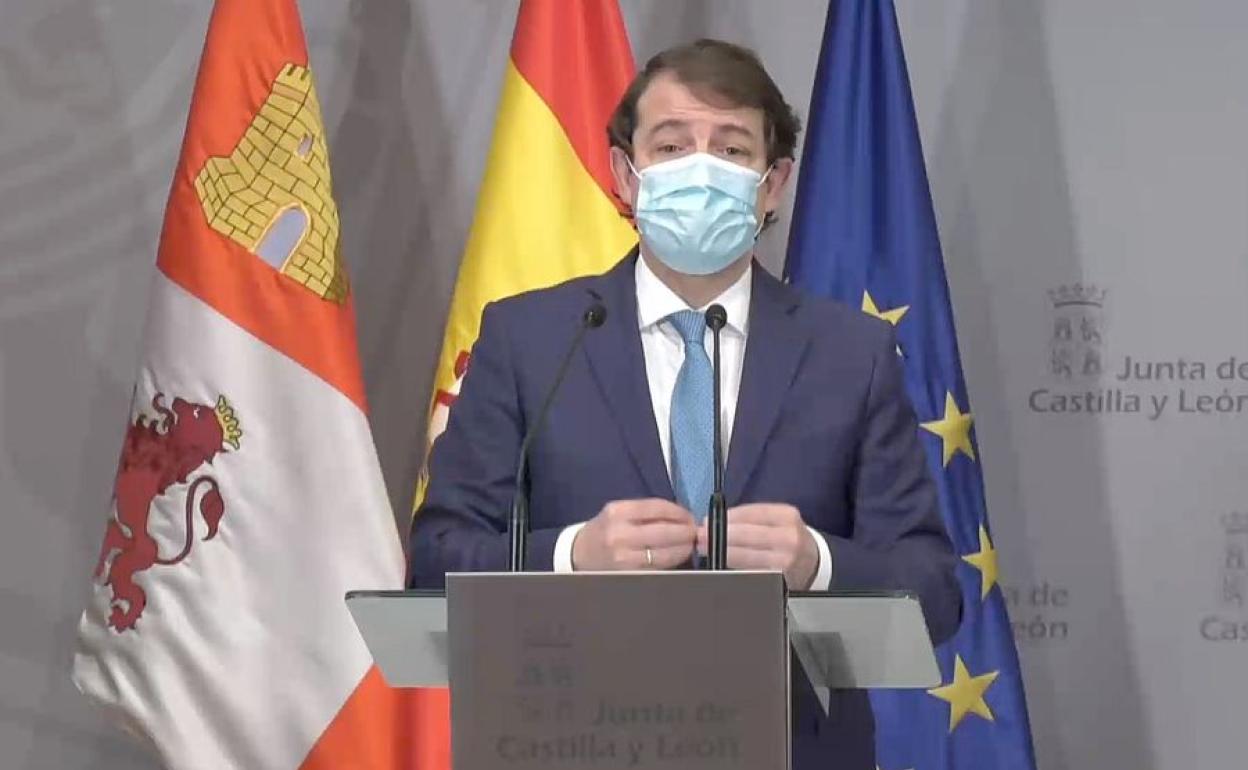 Imagen del presidente de la Junta, Alfonso Fernández Mañueco. 