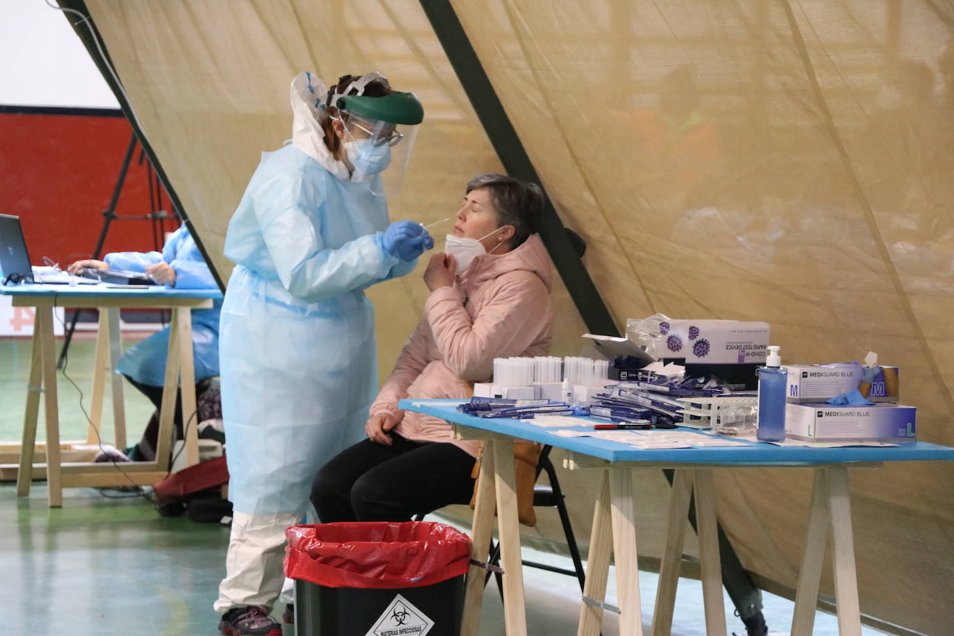 La zona básica de salud de Sahagún cumple con la llamada de Atención Primaria para detectar coronavirus.