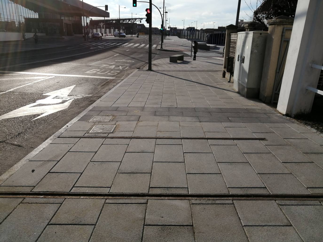 Vista del carril que recuerda el pasado de León. 