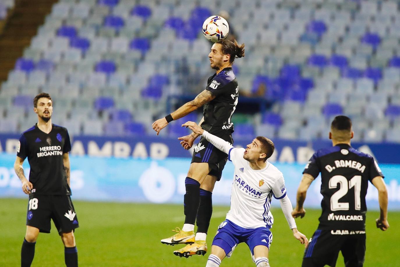 El conjunto maño recibió en la Romareda a los bercianos en una nueva jornada de Segunda División