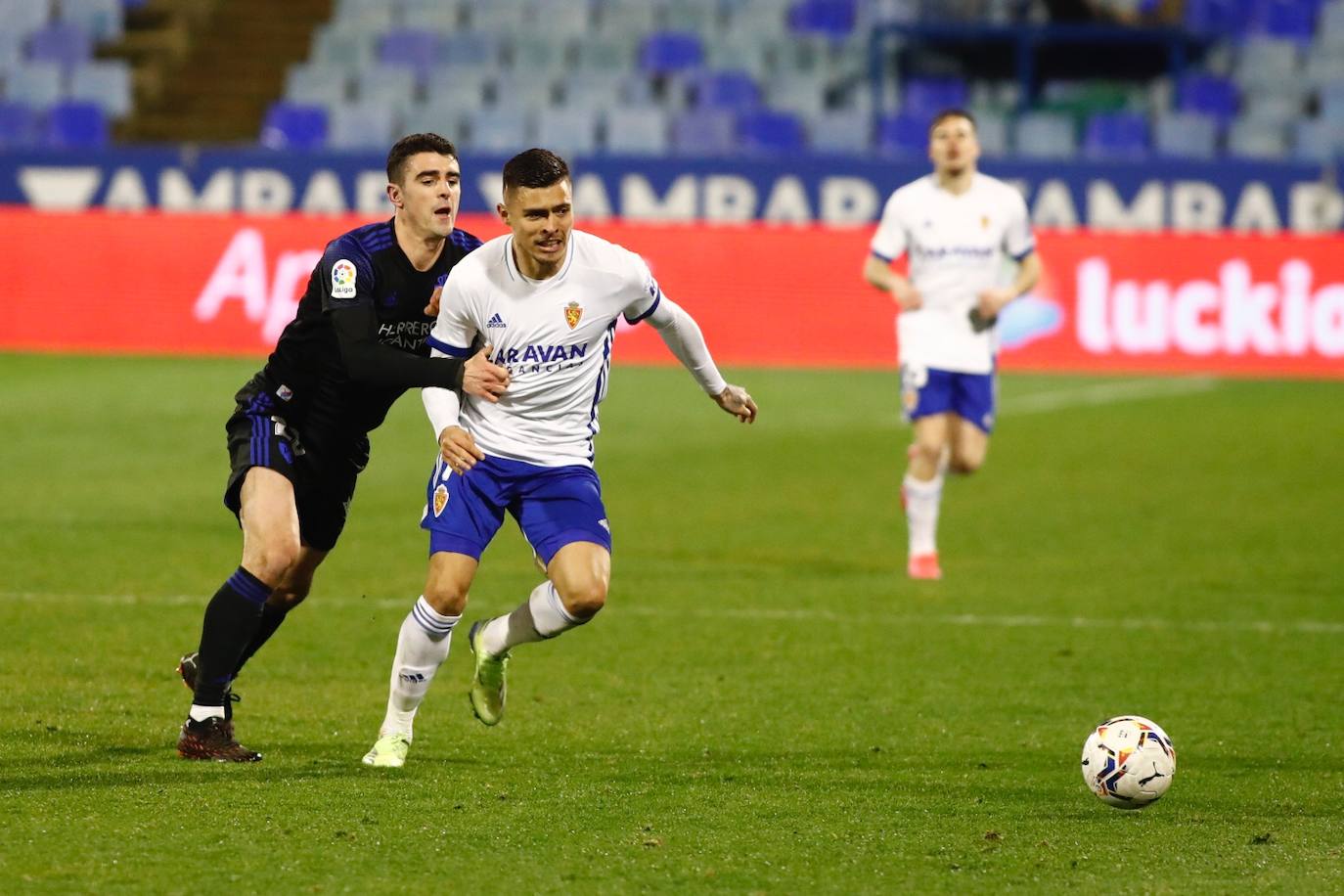 El conjunto maño recibió en la Romareda a los bercianos en una nueva jornada de Segunda División