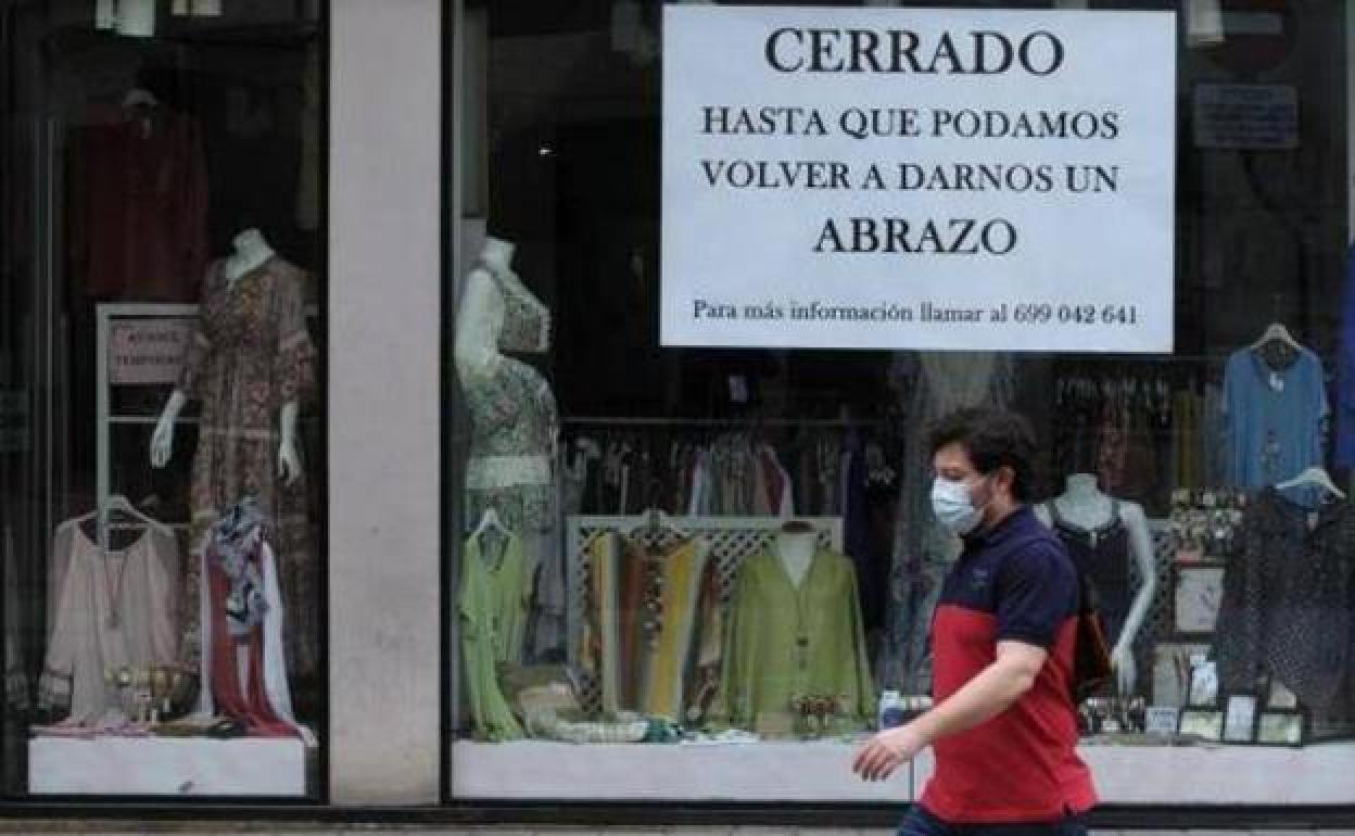 Negocio cerrado en la pandemia. 