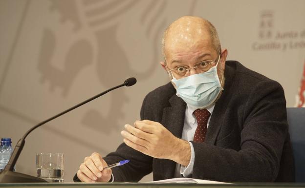 Francisco Igea, durante la rueda de prensa de este jueves. 