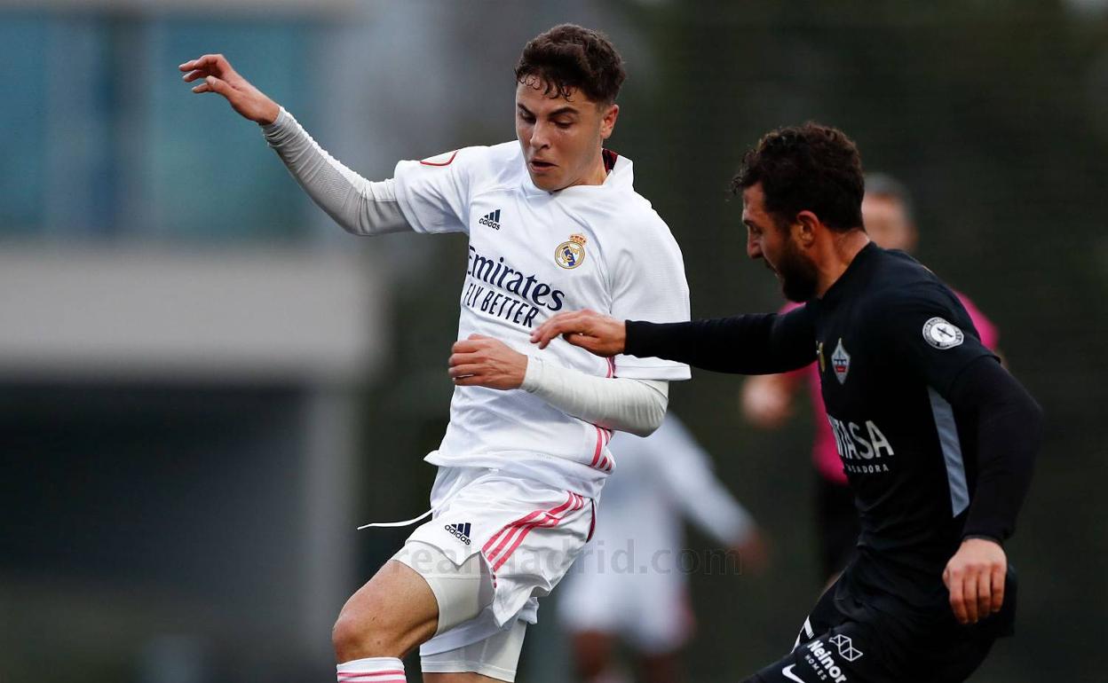 Iván Morante, en un partido con el Castilla.