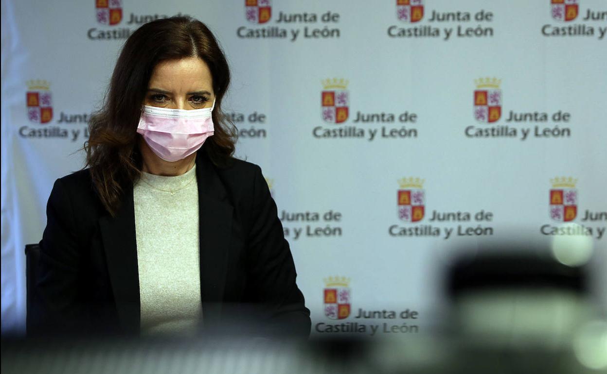 La consejera de Empleo e Industria, Ana Carlota Amigo, preside la constitución de la Mesa del Plan de Empleo de Castilla y León 2021 de forma telemática.