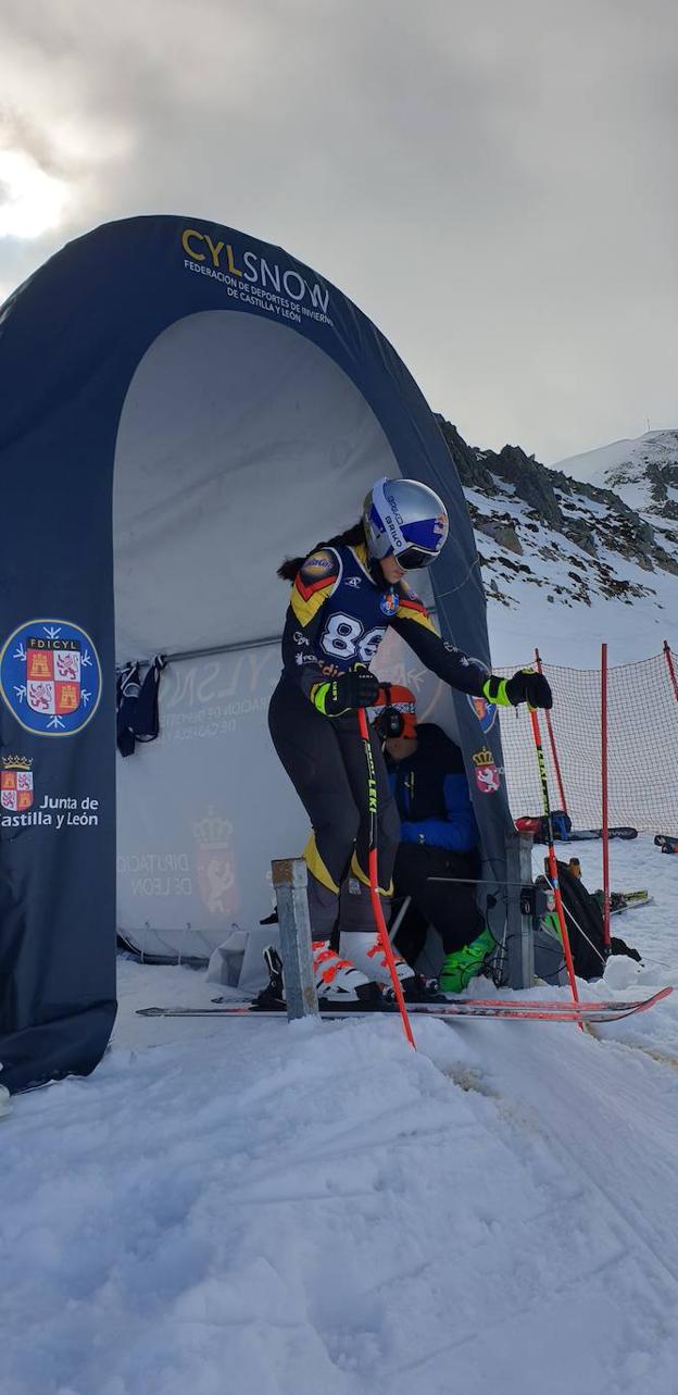 Participante de la competición en la zona de salida de la prueba