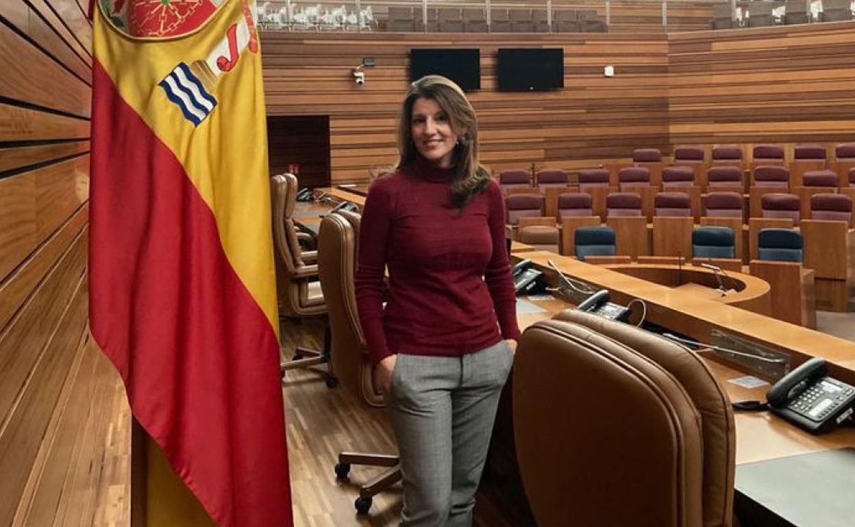 Fátima Pinacho Fernández, portavoz de Vox en las Cortes . 