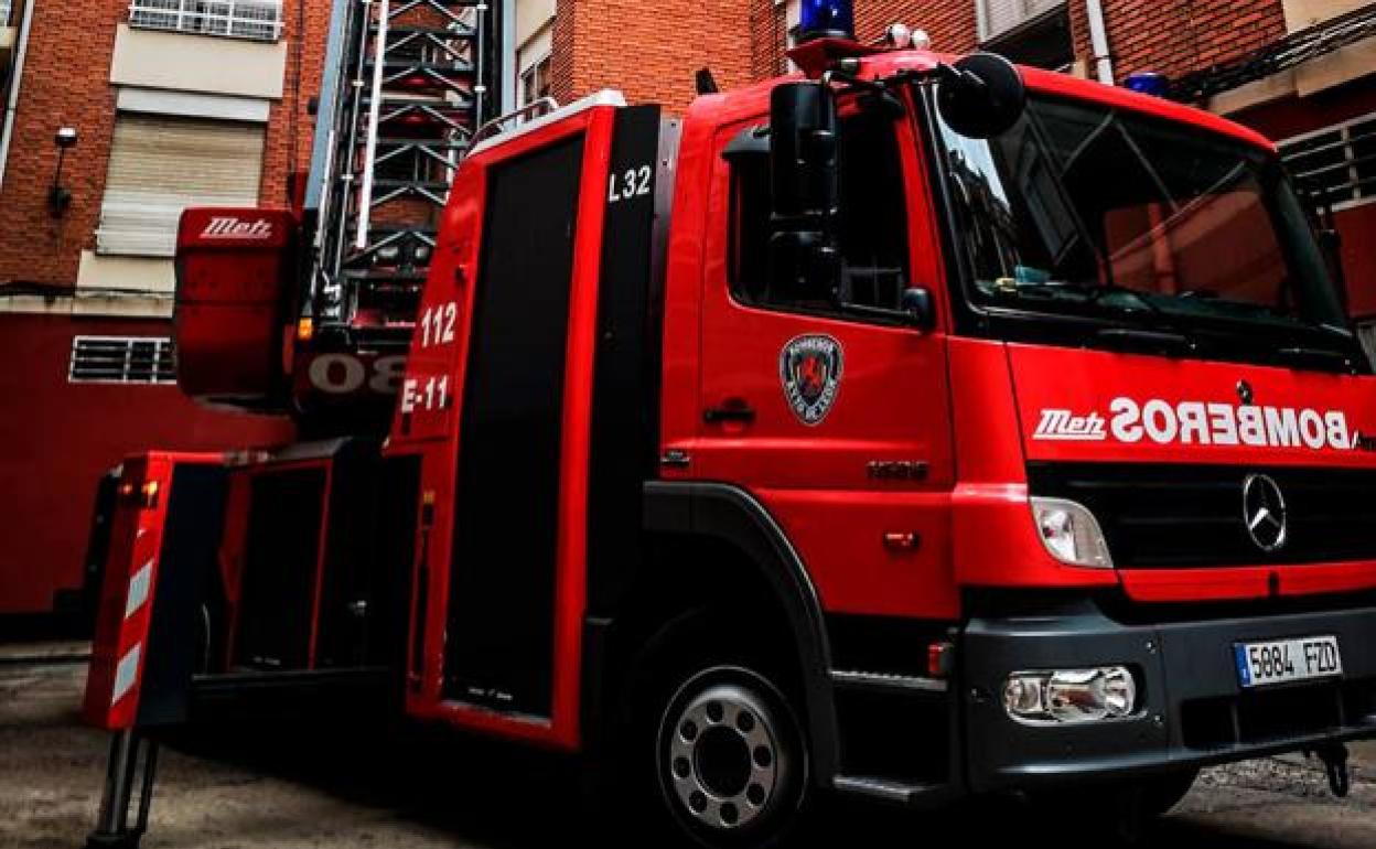 Un camión de bomberos de la provincia 
