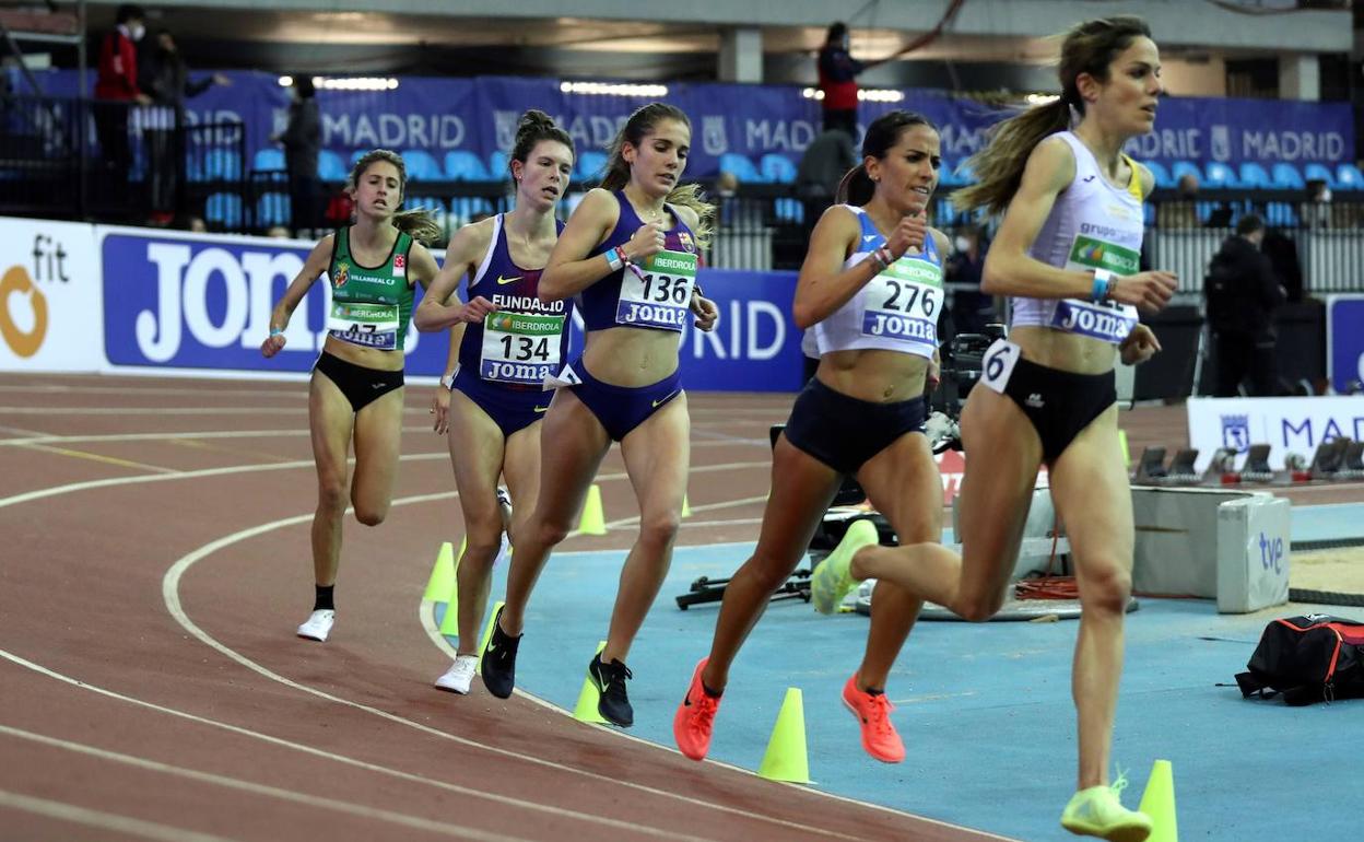 Blanca Fernández y Marta García, durante la segunda serie del 3.000.