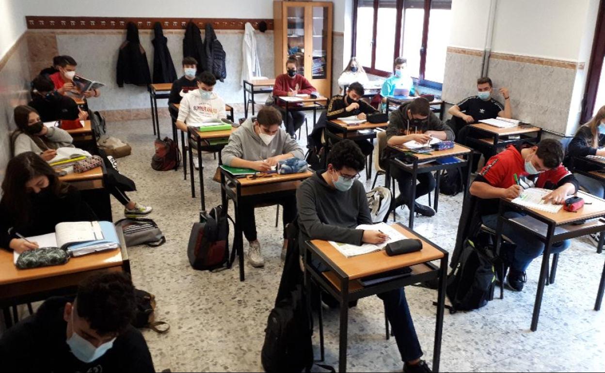 Una de las aulas de la Escuela de FP San Francisco de León.