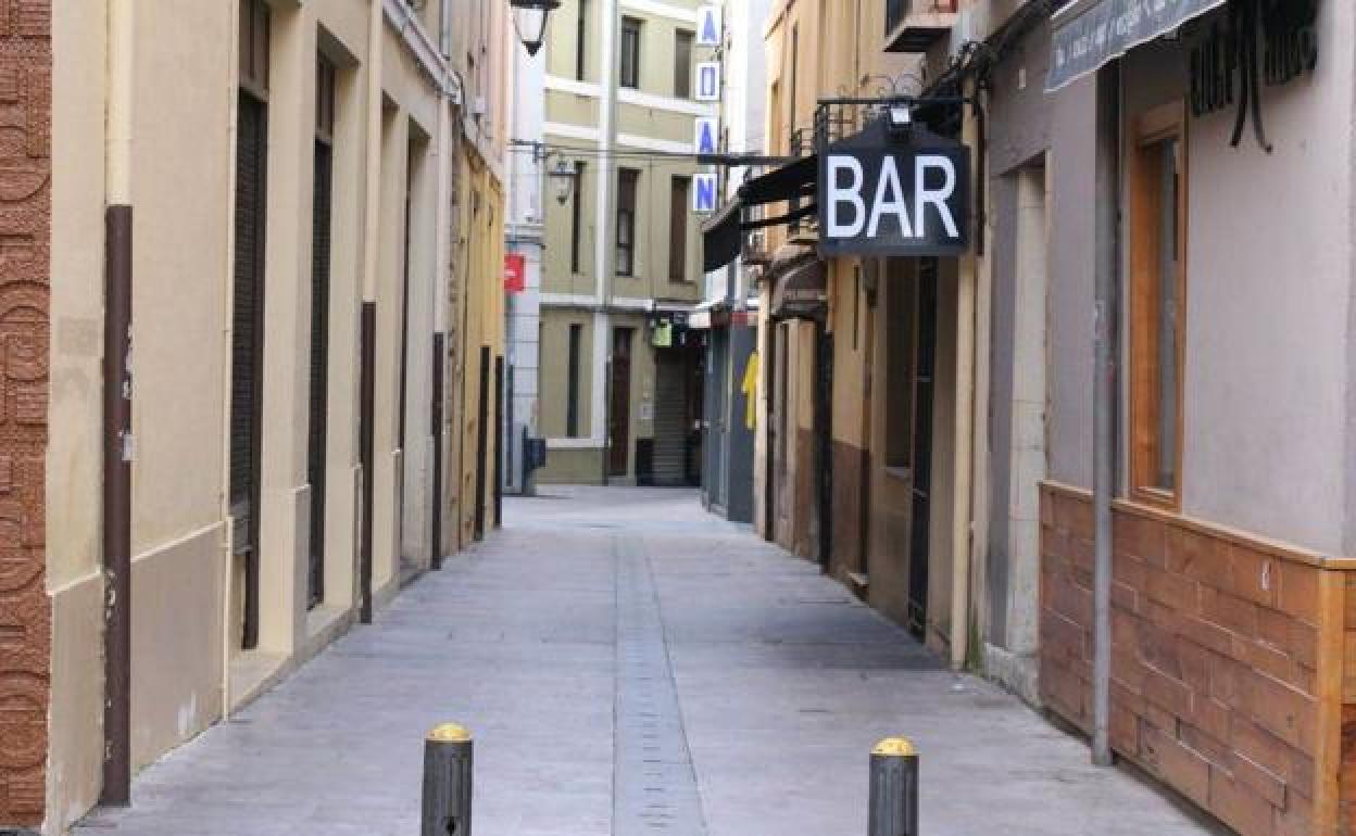 Calle vacía durante el confinamiento de 2020.- 