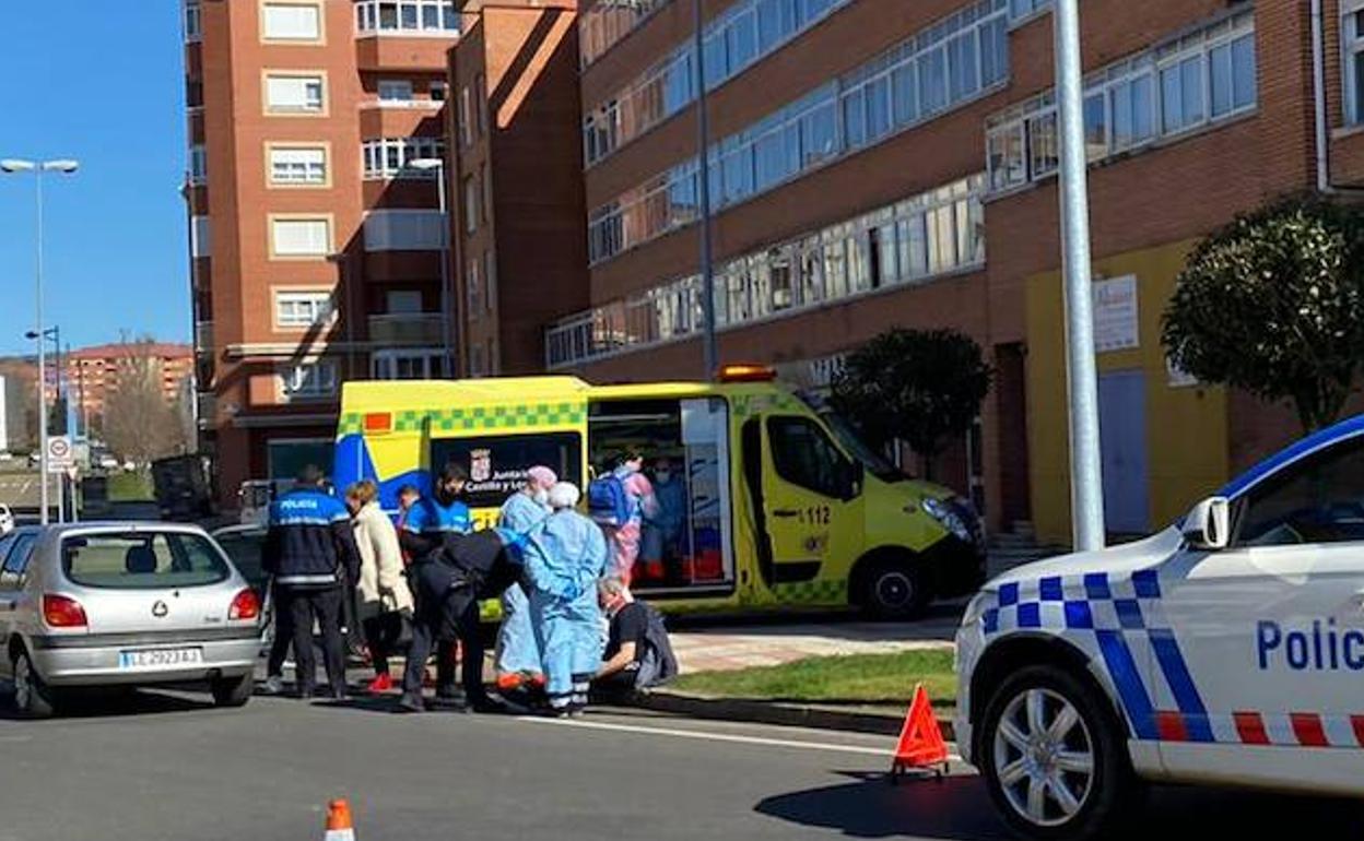 Accidente en la rotonda de San Juan de Dios .