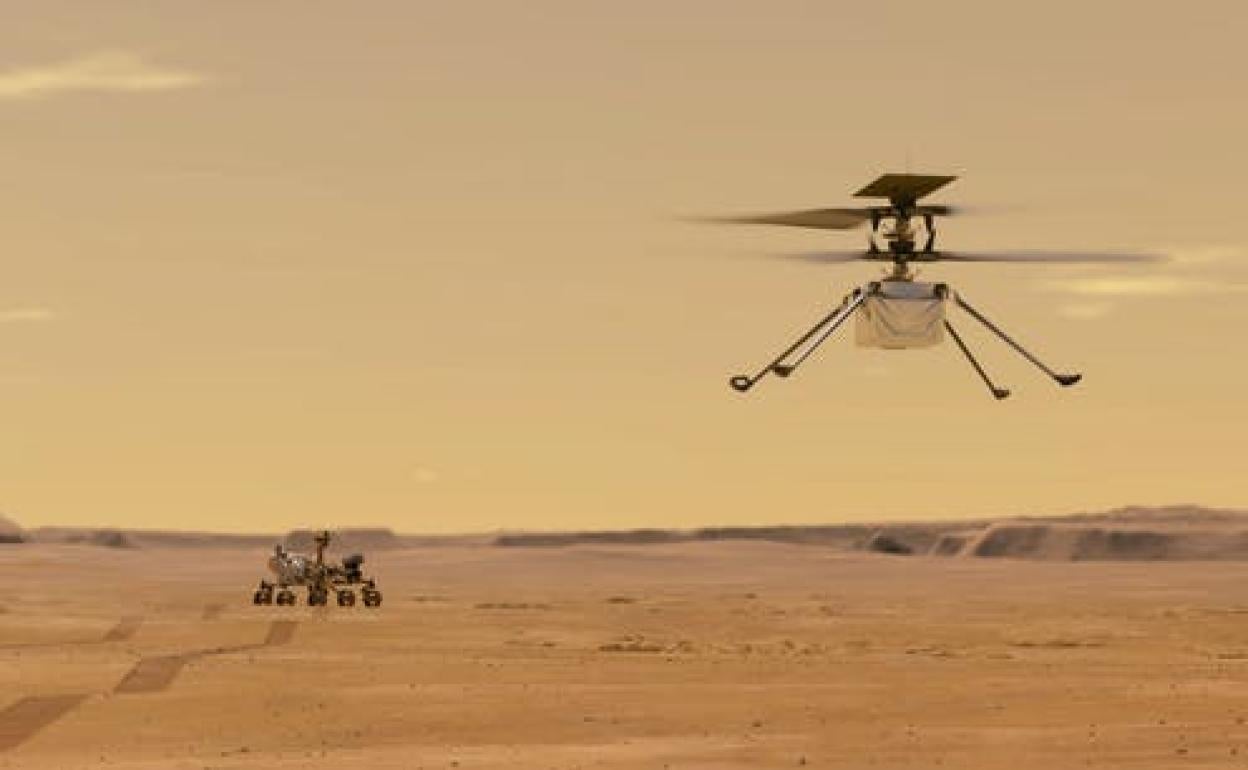 Los drones llegan a Marte