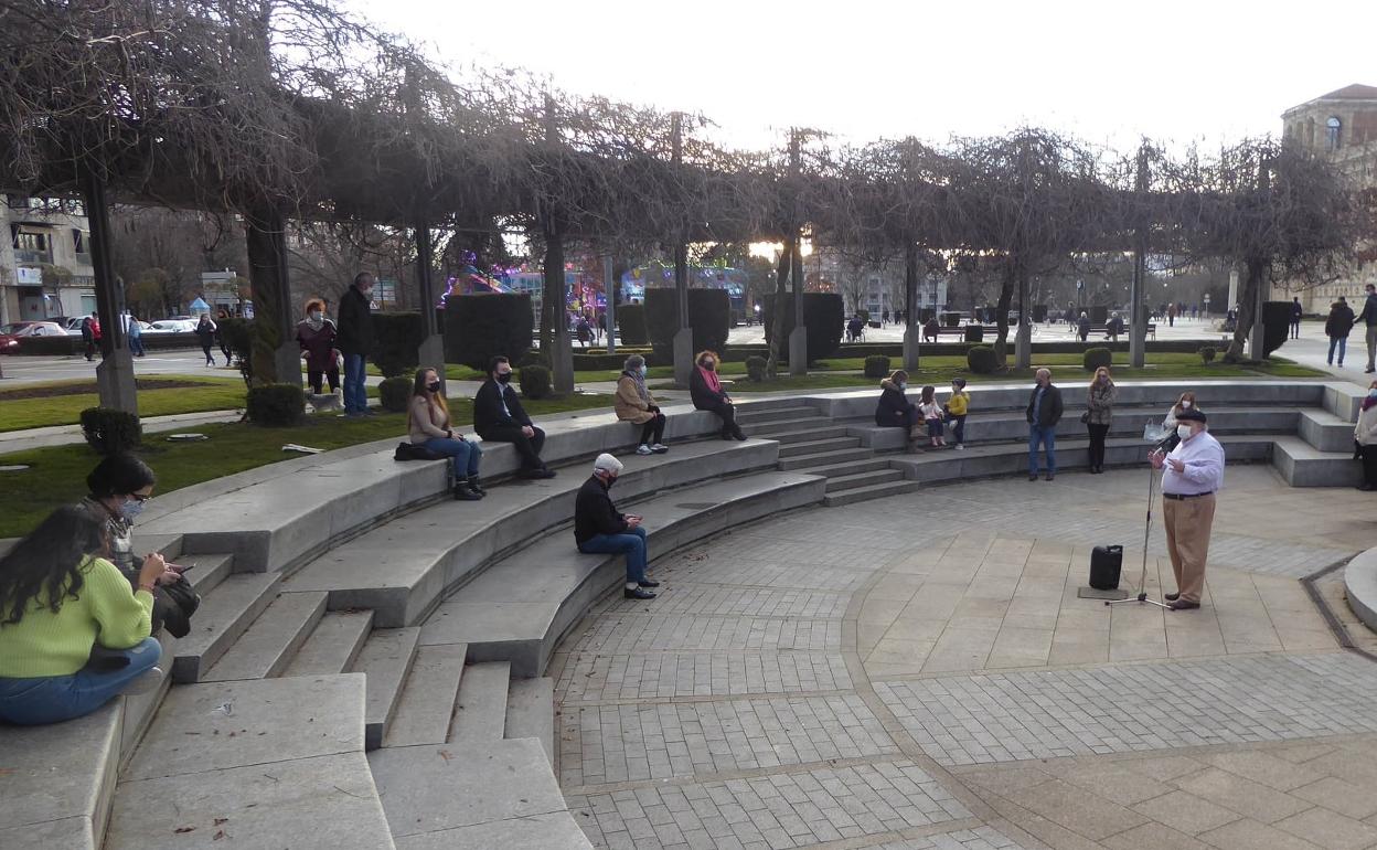 Ágora de la Poesía en la plaza de San Marcos.