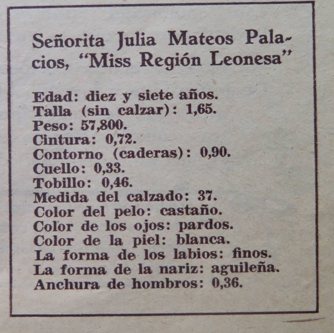 Recorte de la revista. 