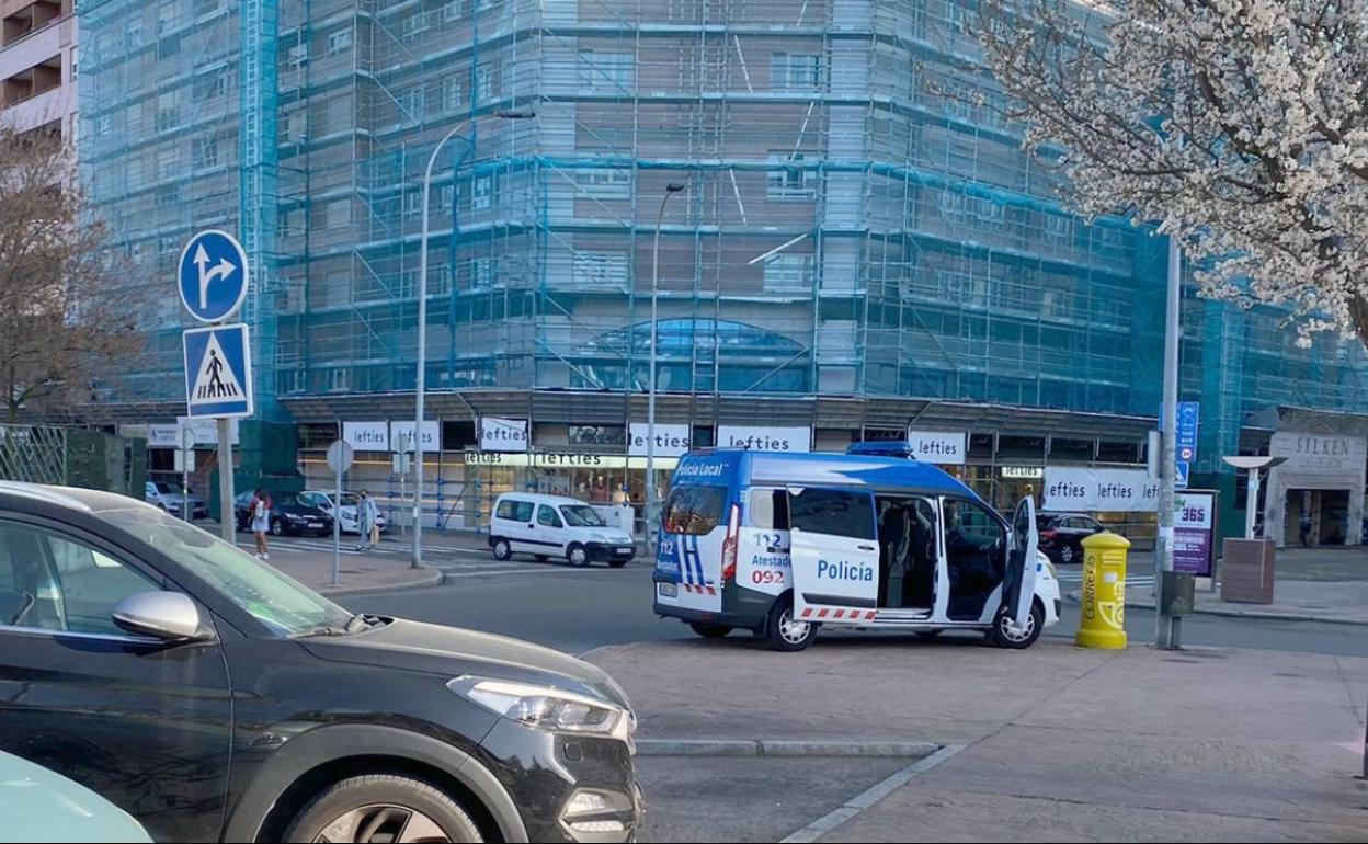 Atestados en el lugar del accidente. 
