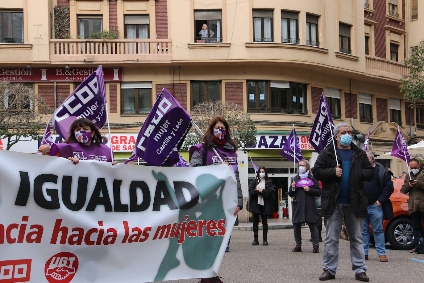 Fotos: Concentración de sindicatos por el 8M