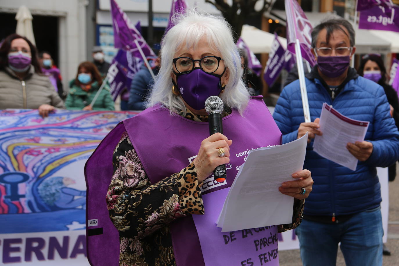 Fotos: Concentración de sindicatos por el 8M