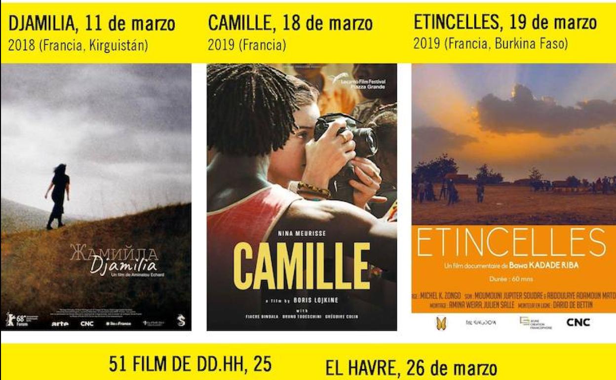 Cartel del XIV Ciclo de Cine y Derechos Humanos. 