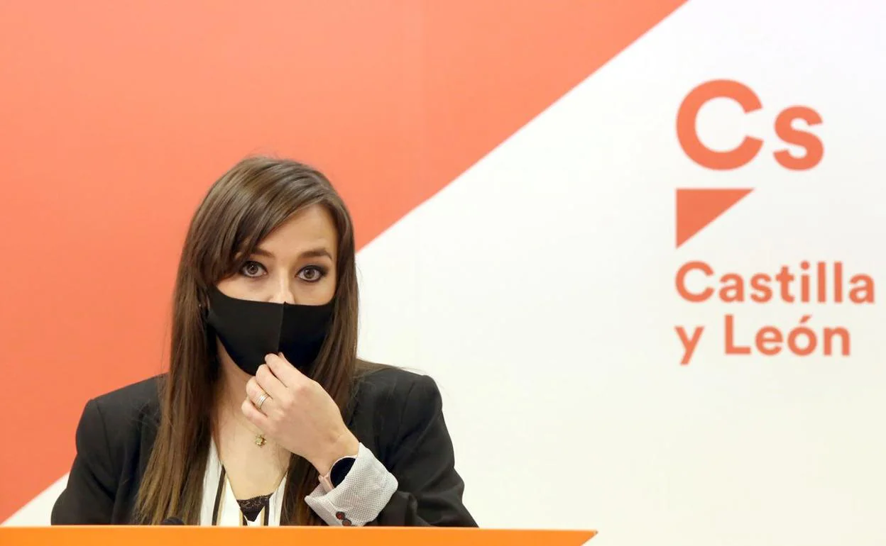 Gemma Villarroel, durante una rueda de prensa. 