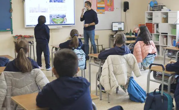Imagen de un aula de uno de estos centros de Escuelas Católicas de Castilla y León.