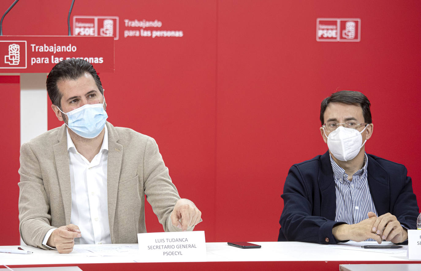 Fotos: Visita del secretario general del PSOECyL a Salamanca