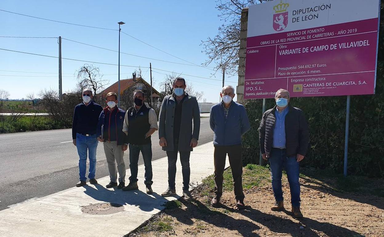 Intervención en la carretera a Villavidel.