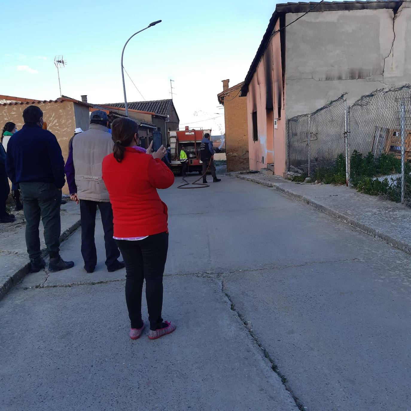 Fotos: Incendio en una &#039;peña&#039; en Grajal de Campos