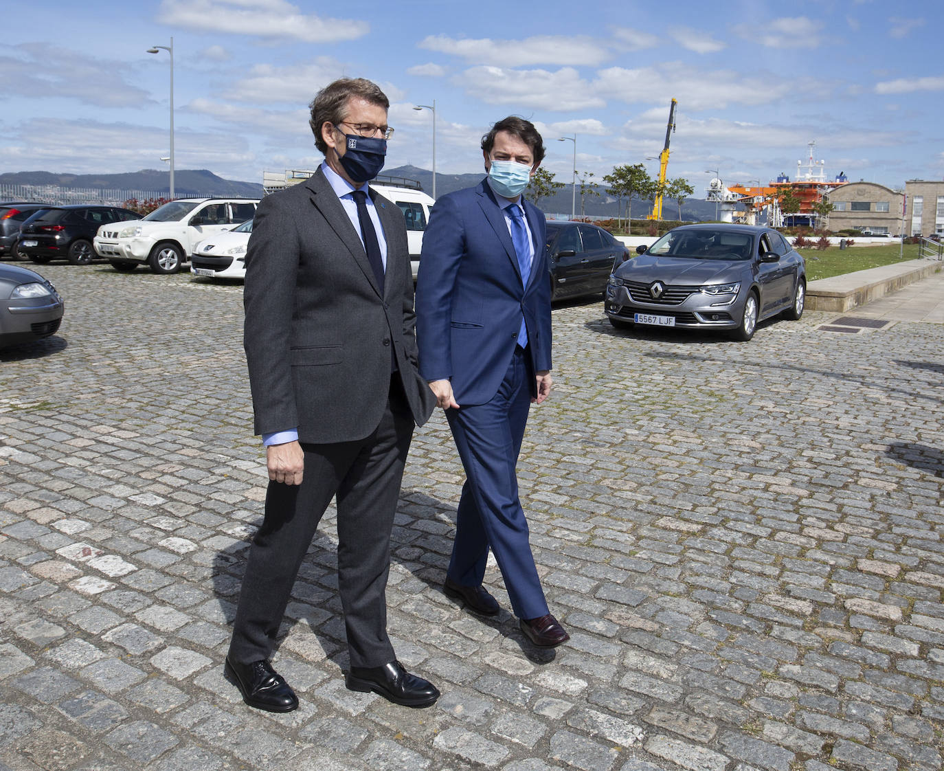 Fotos: Mañueco exige al Gobierno avances en el Corredor de la España interior que mira al Atlántico