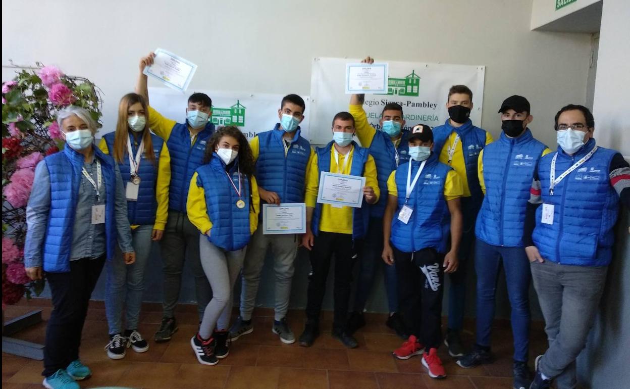 Alumnos del colegio Sierra Pambley en Hospital de Órbigo.