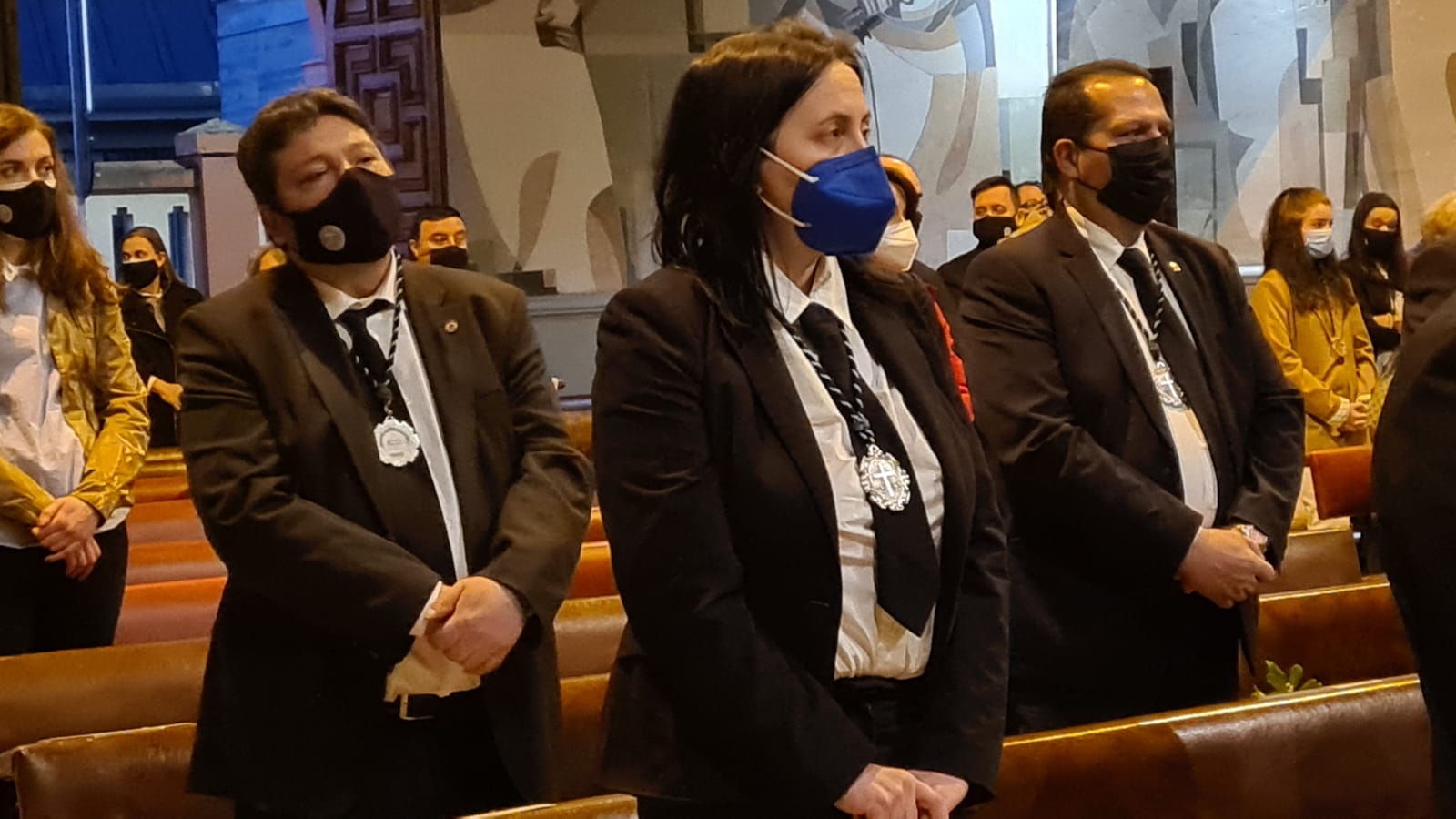 La iglesia de San Claudio ha sido el escenario de este acto de la Semana Santa.