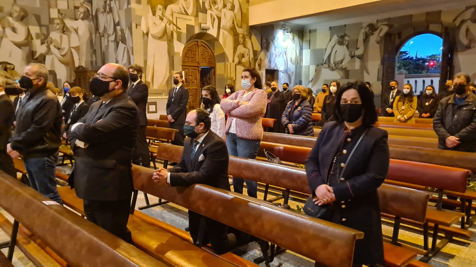 La iglesia de San Claudio ha sido el escenario de este acto de la Semana Santa.