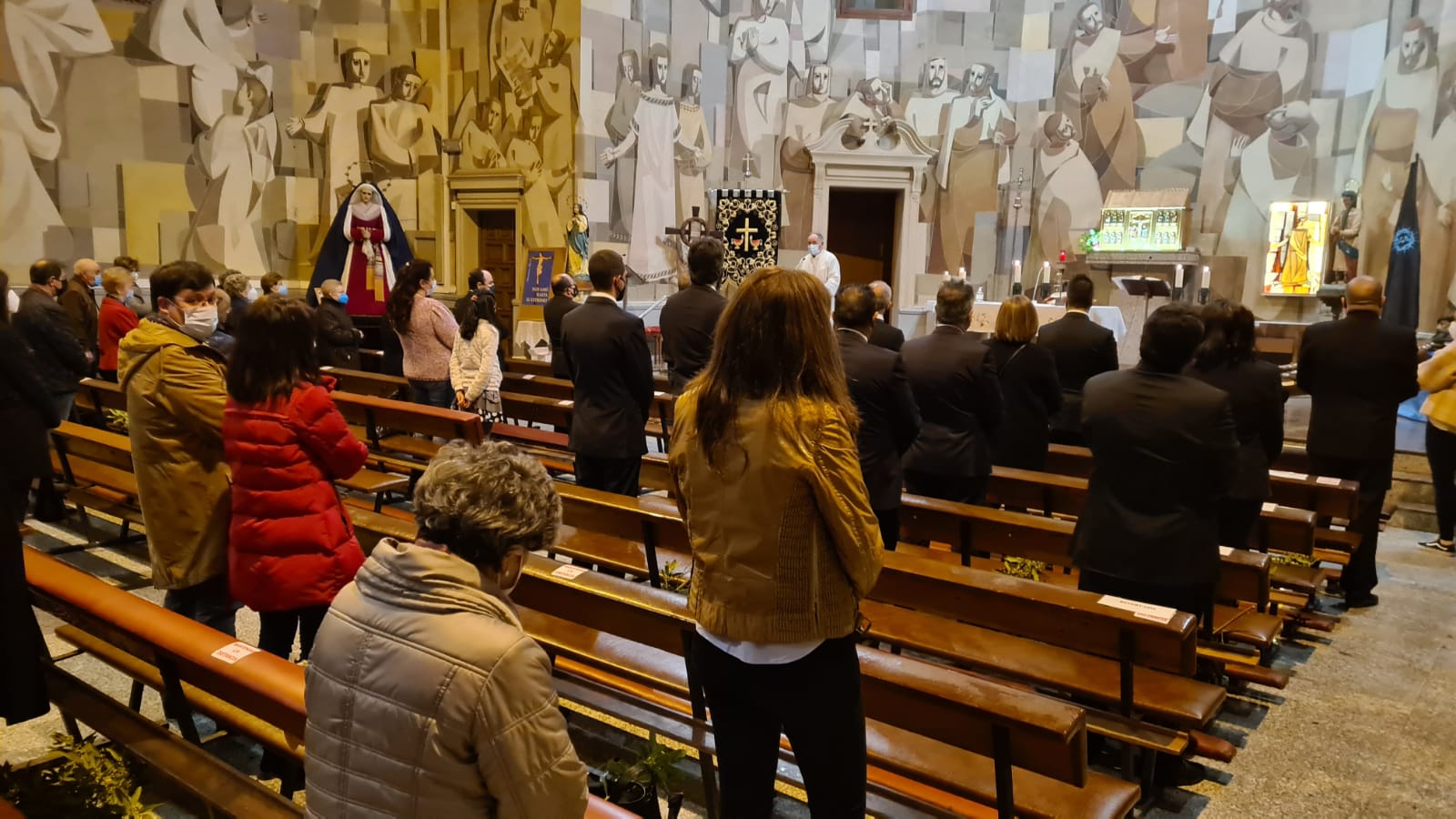 La iglesia de San Claudio ha sido el escenario de este acto de la Semana Santa.