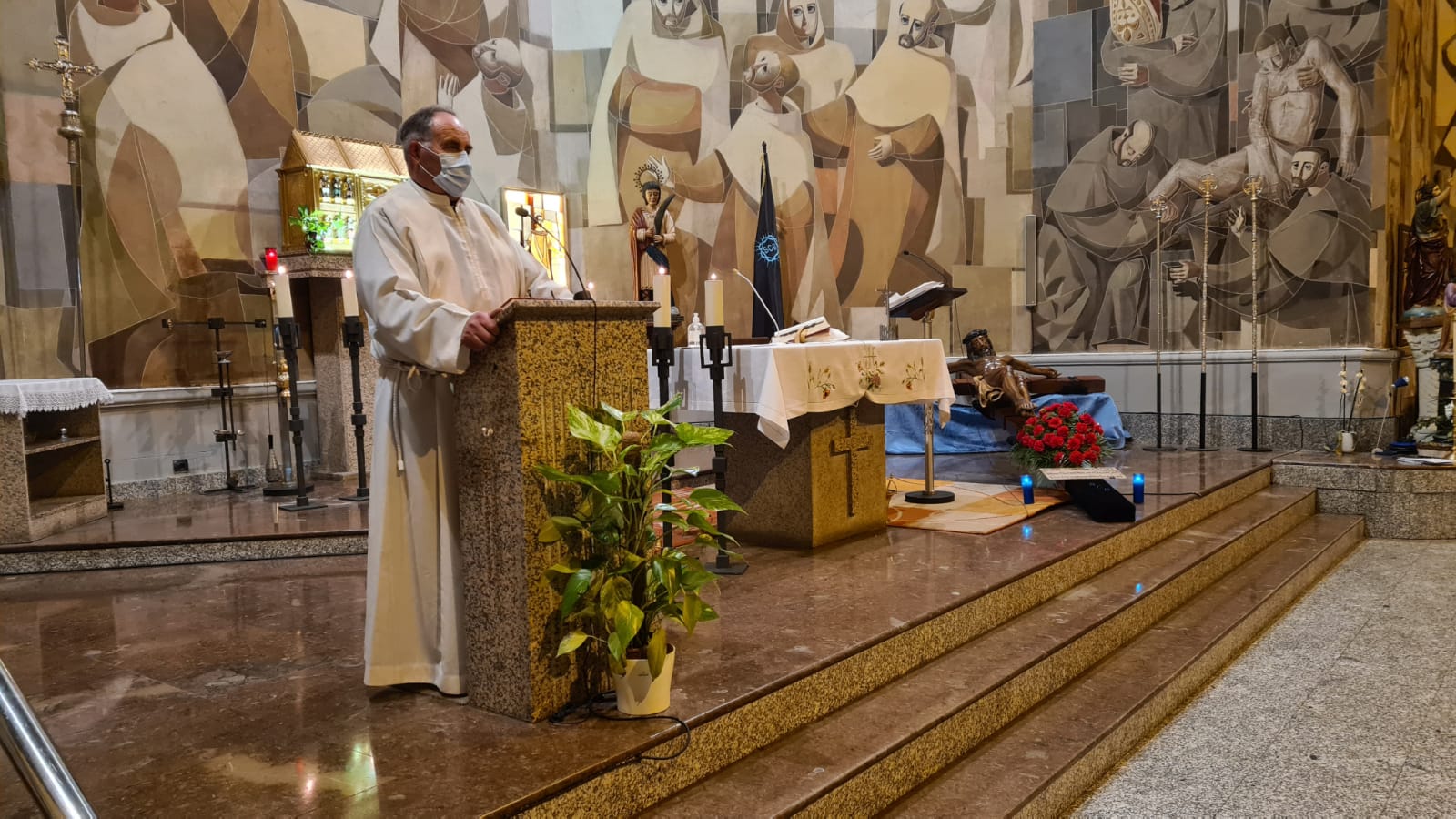 La iglesia de San Claudio ha sido el escenario de este acto de la Semana Santa.