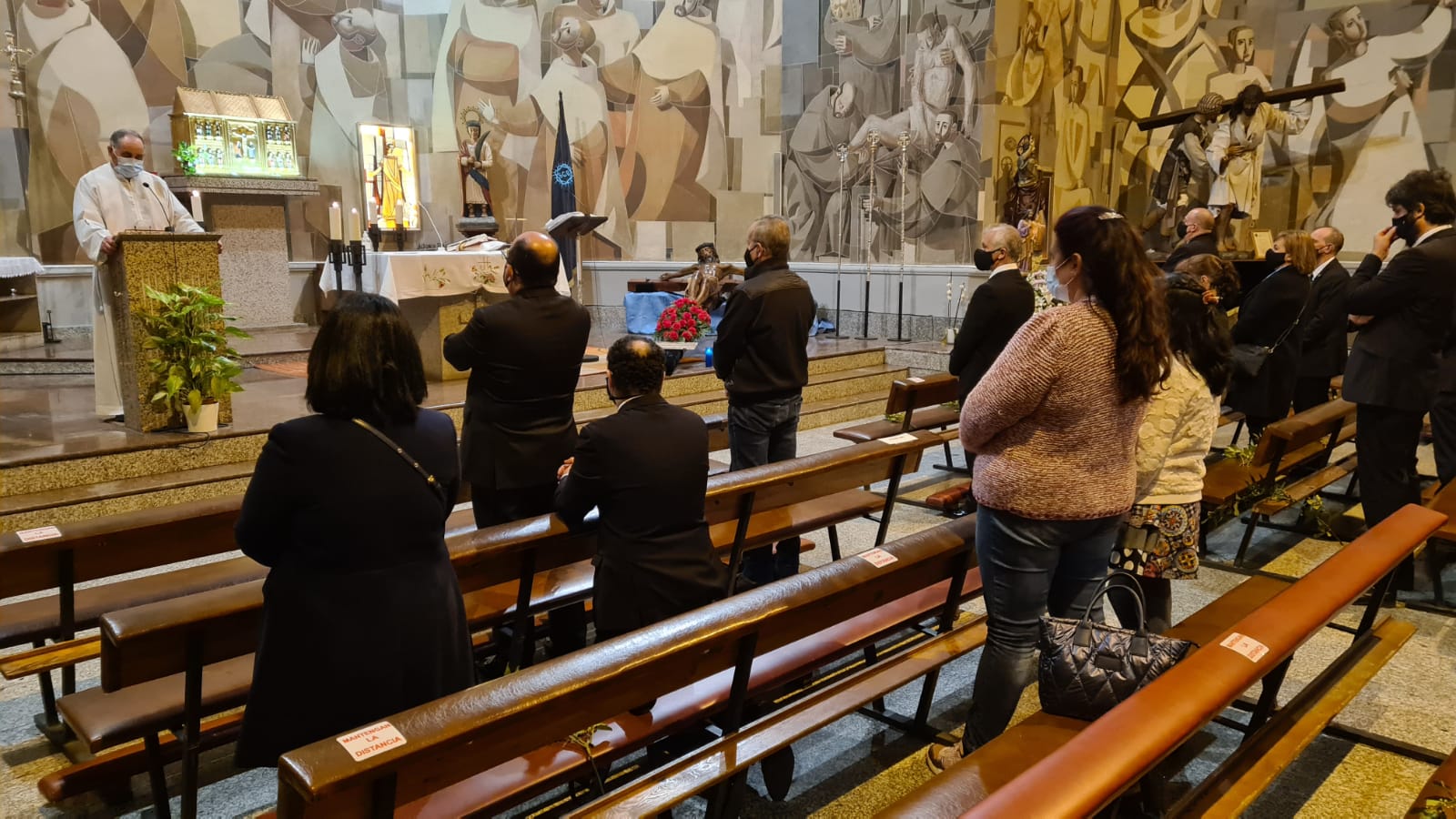 La iglesia de San Claudio ha sido el escenario de este acto de la Semana Santa.