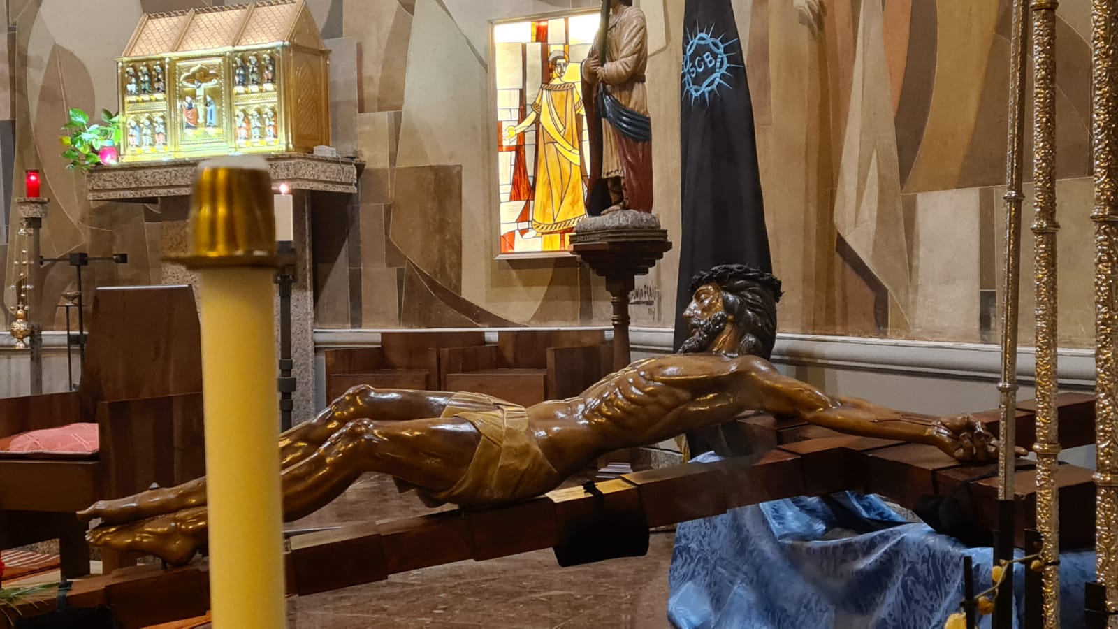 La iglesia de San Claudio ha sido el escenario de este acto de la Semana Santa.