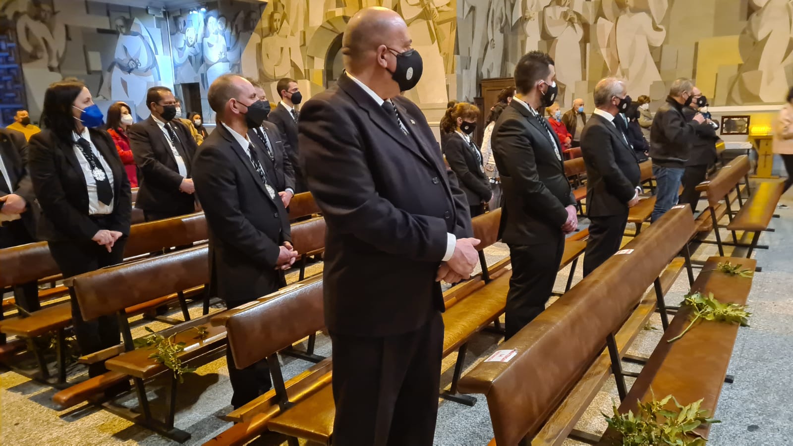 La iglesia de San Claudio ha sido el escenario de este acto de la Semana Santa.