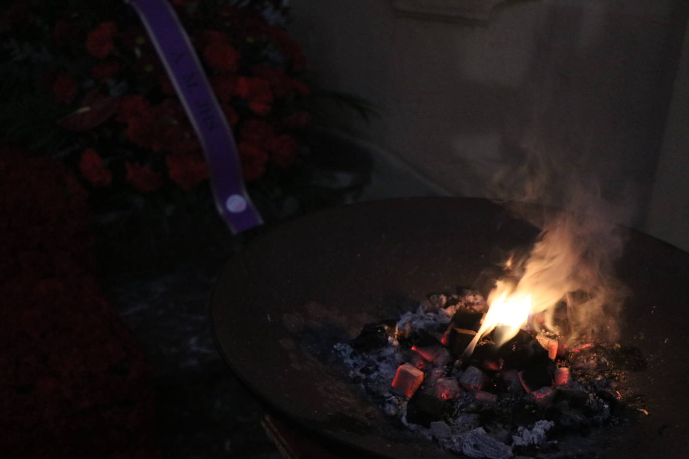 Sobrecogedora exposición de la cofradía en su sede canónica.