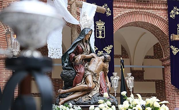 La Virgen de la Piedad en la exposición de Minerva y Vera Curz. 
